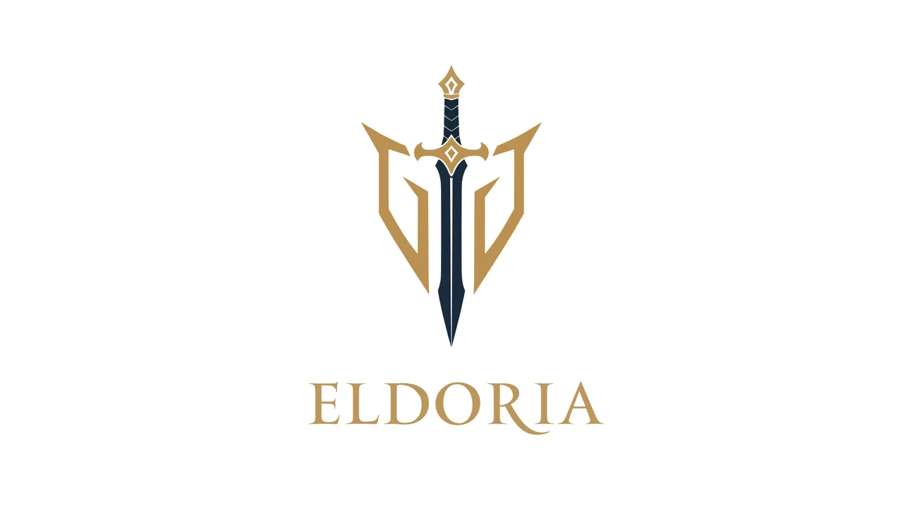 ELDORIA: Fantasy RPG logo & identity