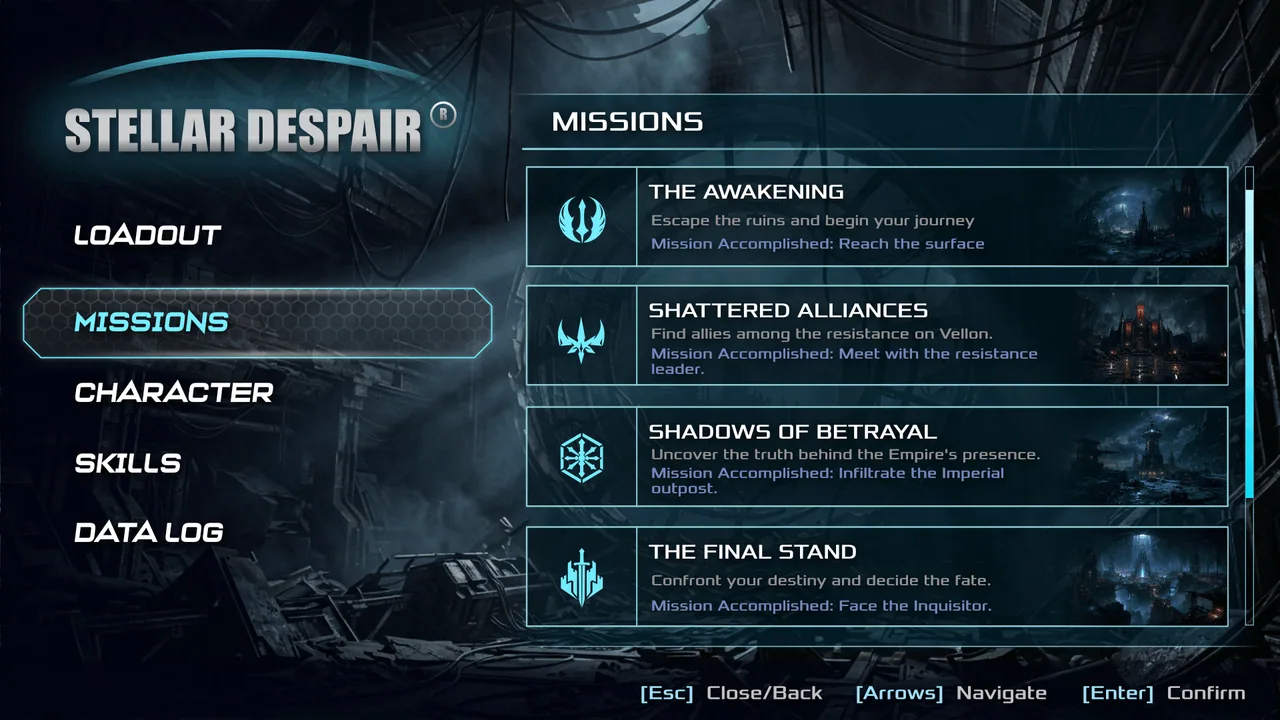 Stellar Despair: Missions